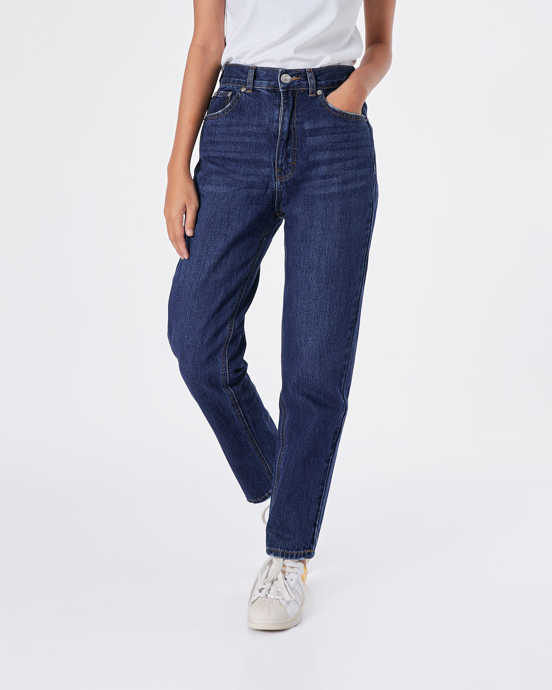 PB High Waist Straight Leg Lady Dark Blue Jeans 18.50