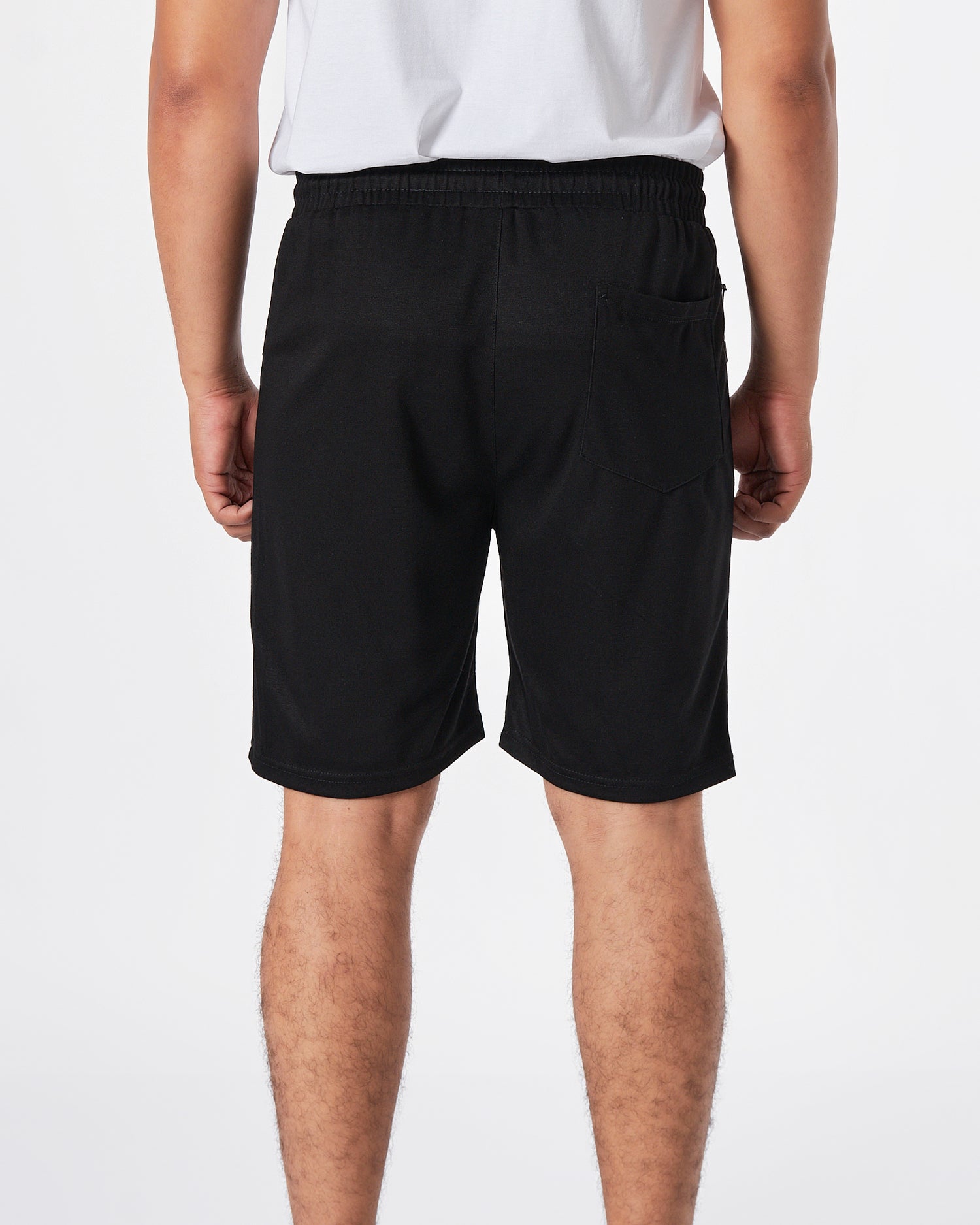 ADI Logo Vertical Printed Men Black Track Shorts 13.90