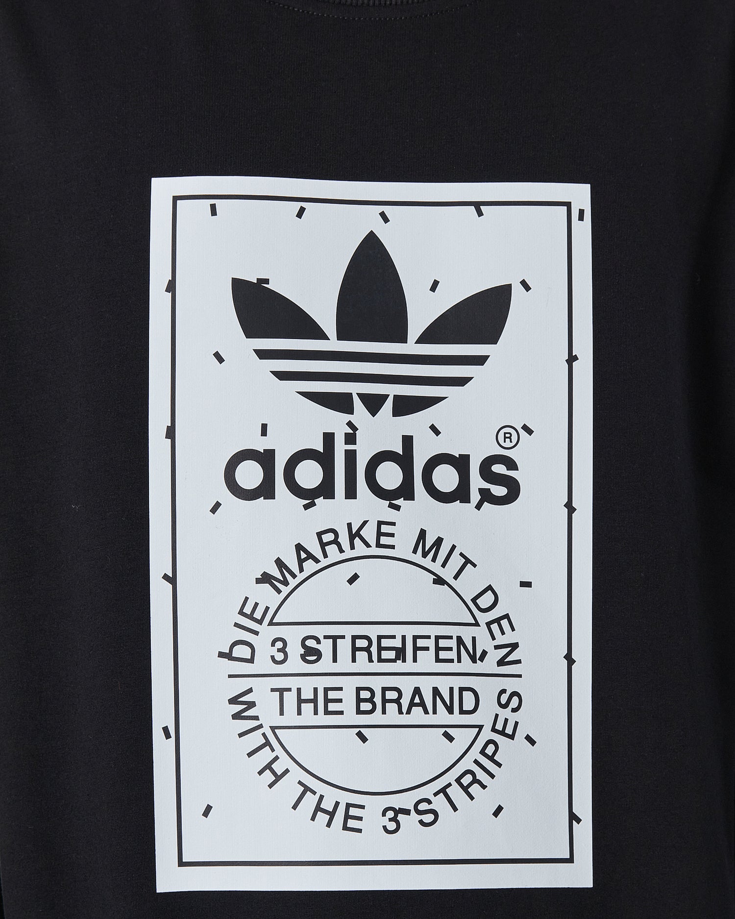 ADI Logo Printed Men Black Sweater 19.90