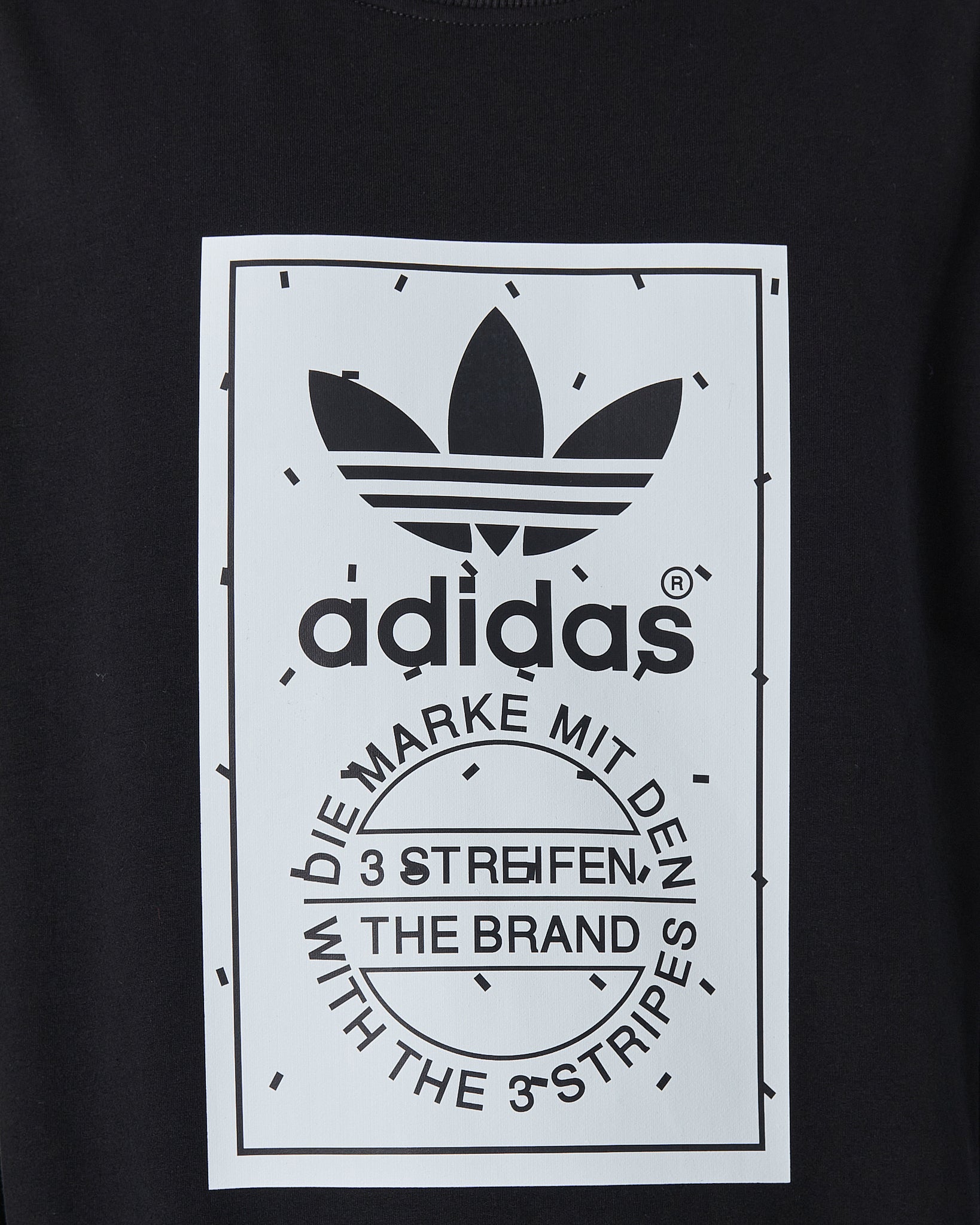 ADI Logo Printed Men Black Sweater 19.90