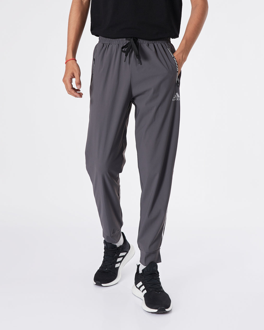 ADI Side Striped Lightweight Men Grey Track Pants 18.90