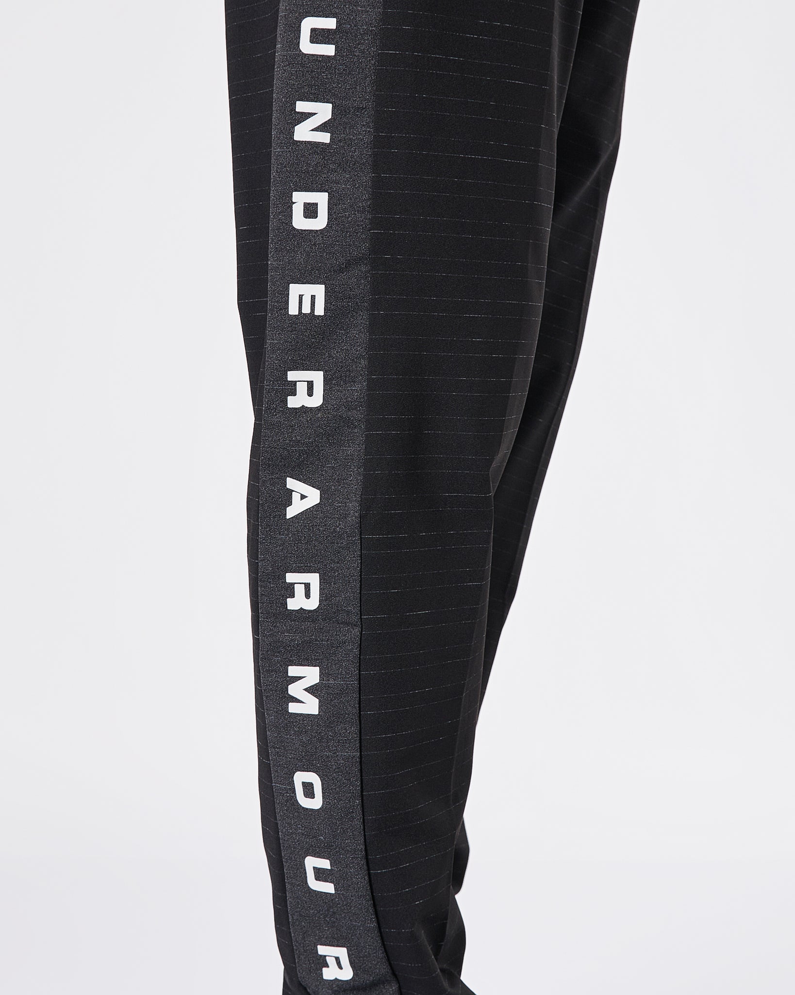 UA Vertical Logo Printed Men Black  Track Pants 17.90