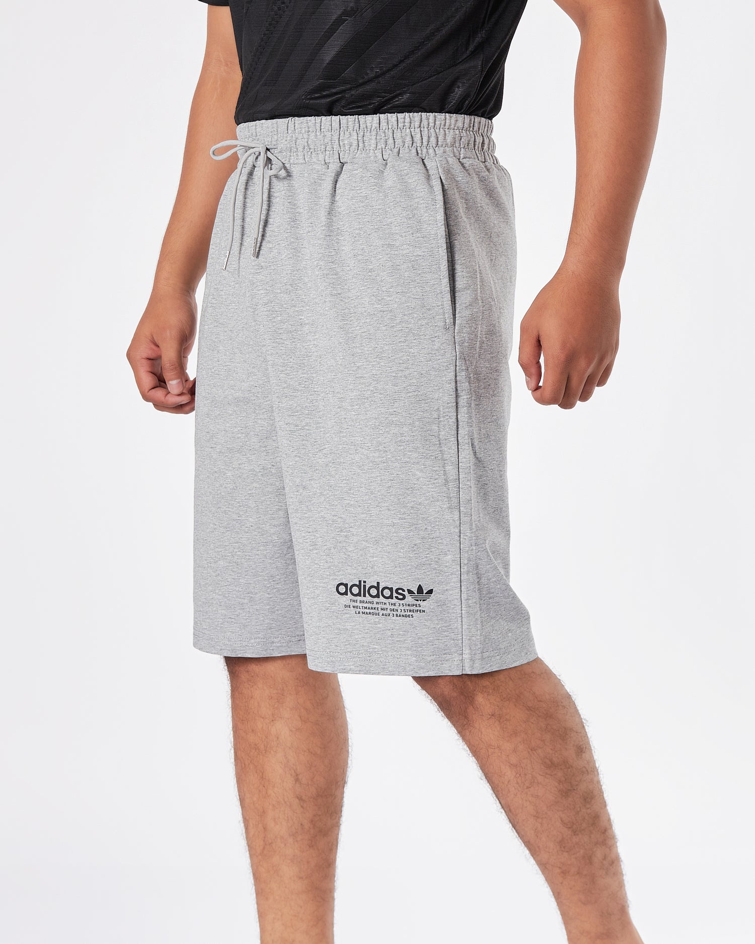 ADI Logo Printed Men Grey Shorts 16.90