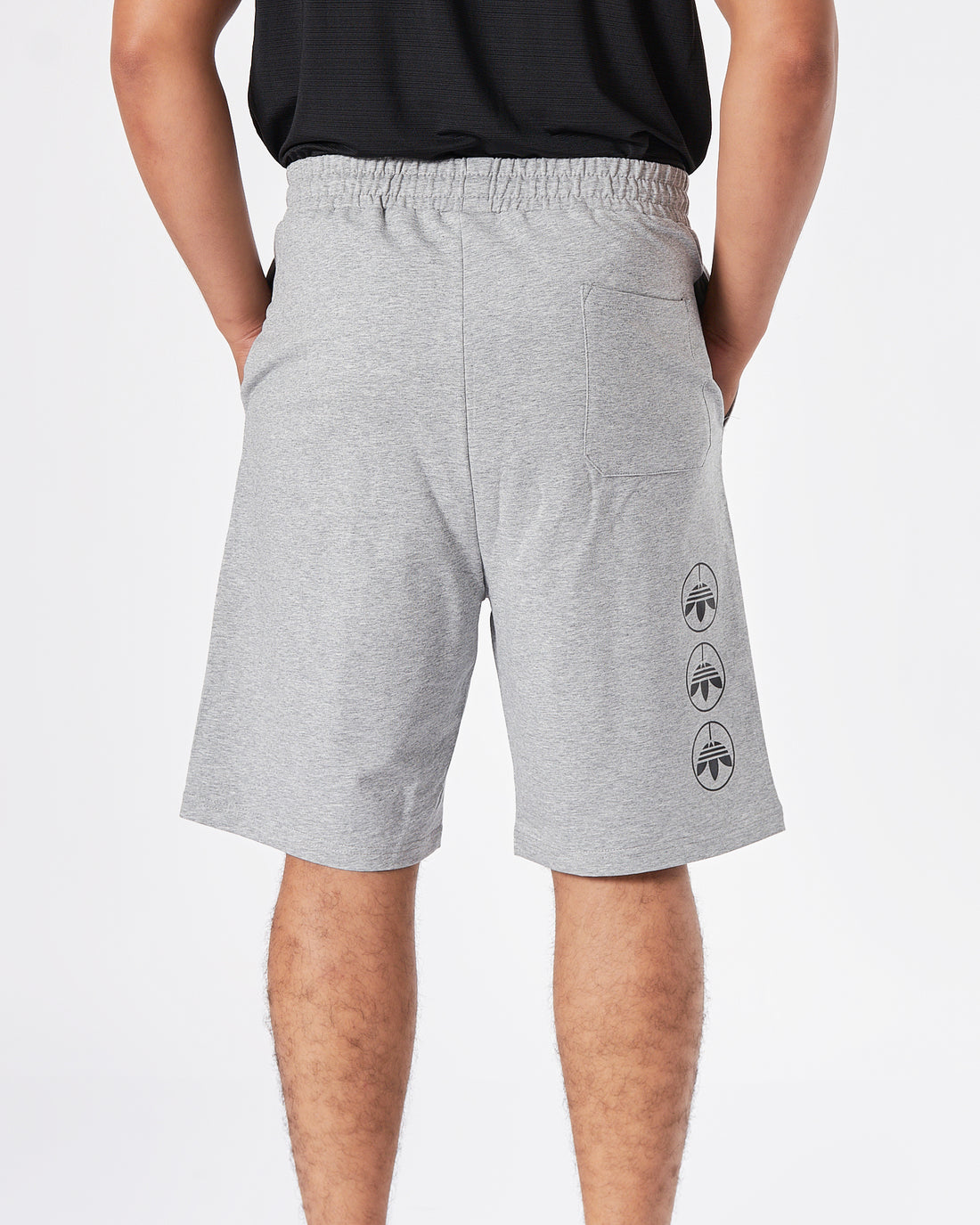 ADI Logo Printed Men Grey Shorts 16.90