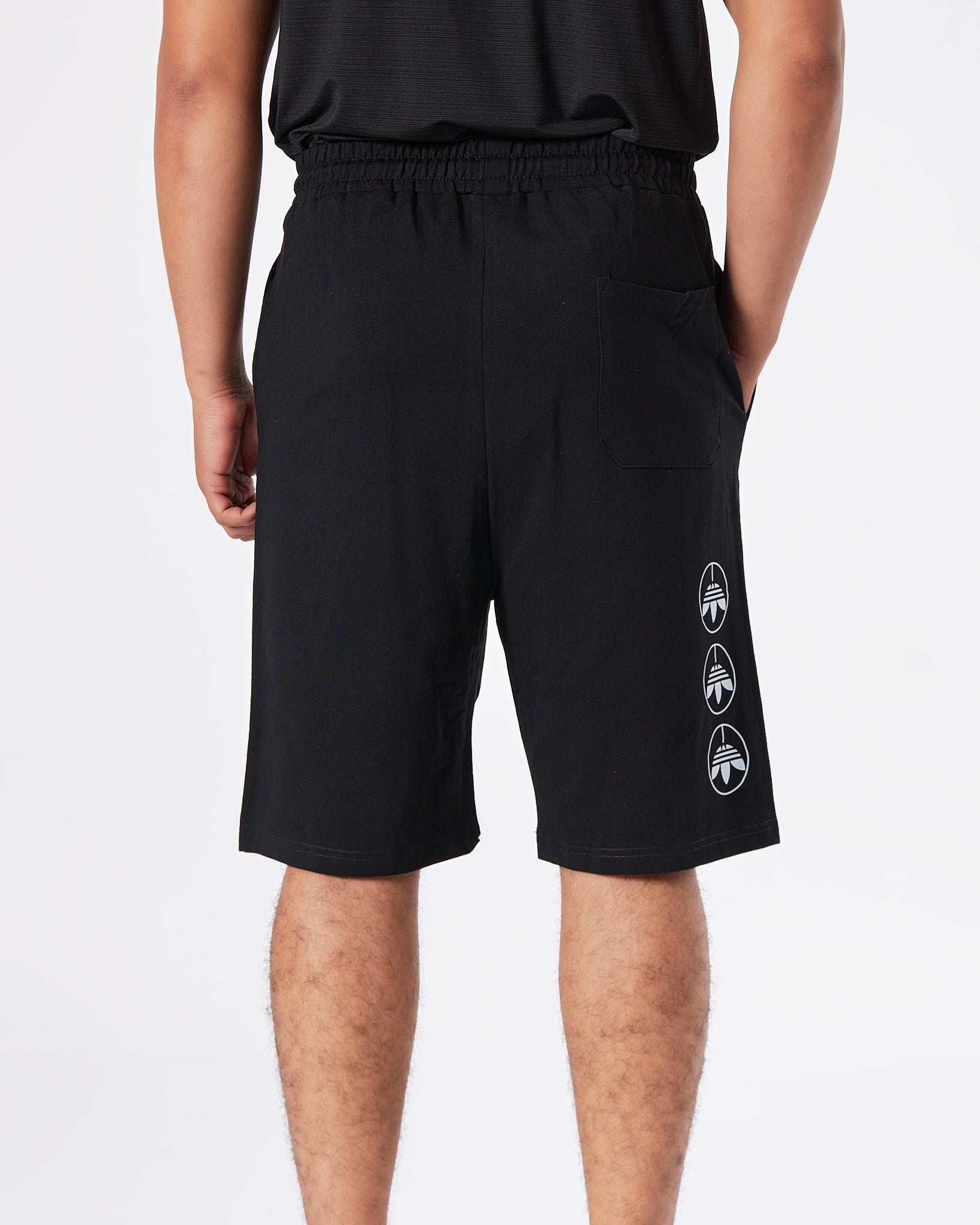 ADI Logo Printed Men Black Shorts 16.90