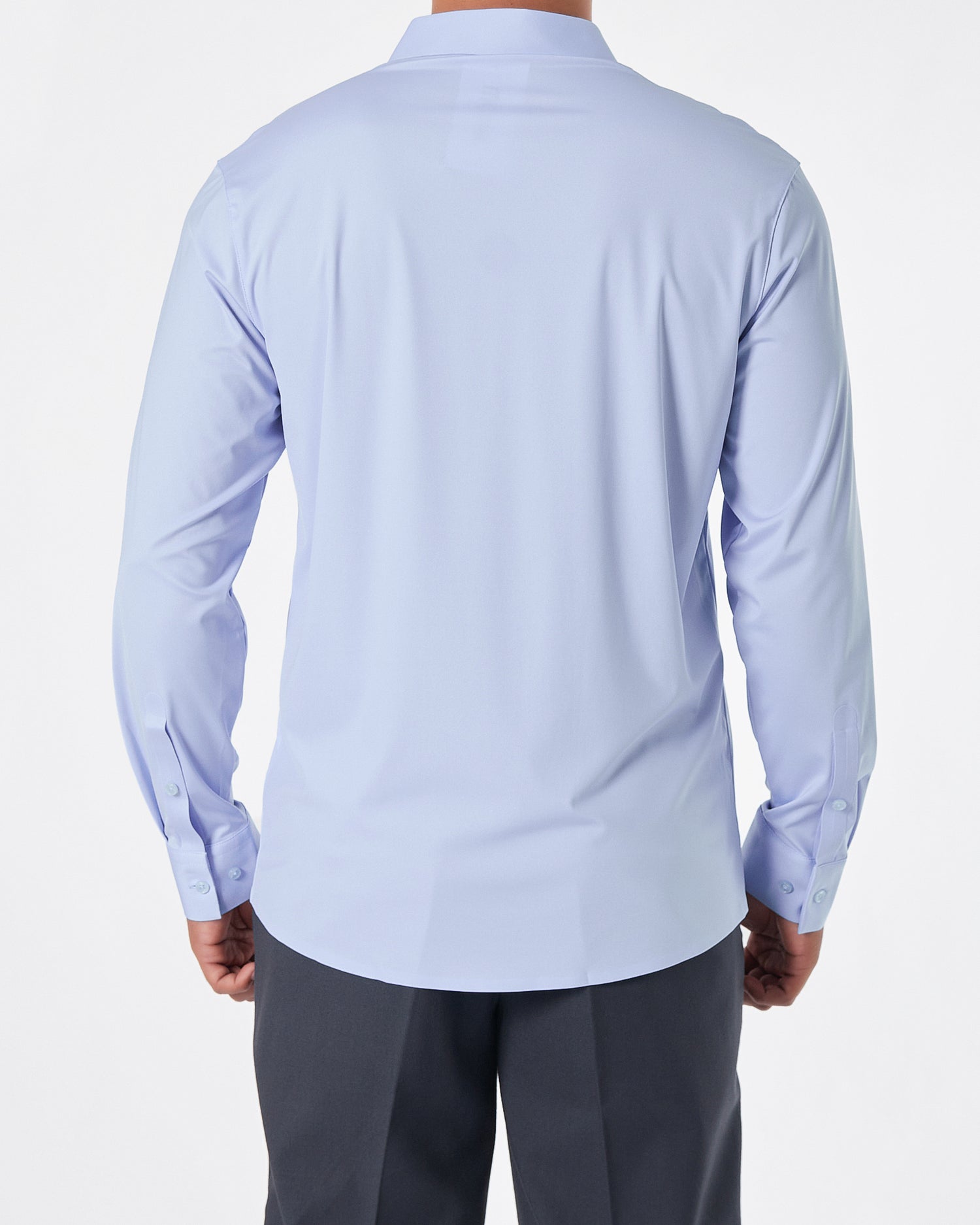 NK Stretchable Men Light Blue Shirts Long Sleeve 24.90