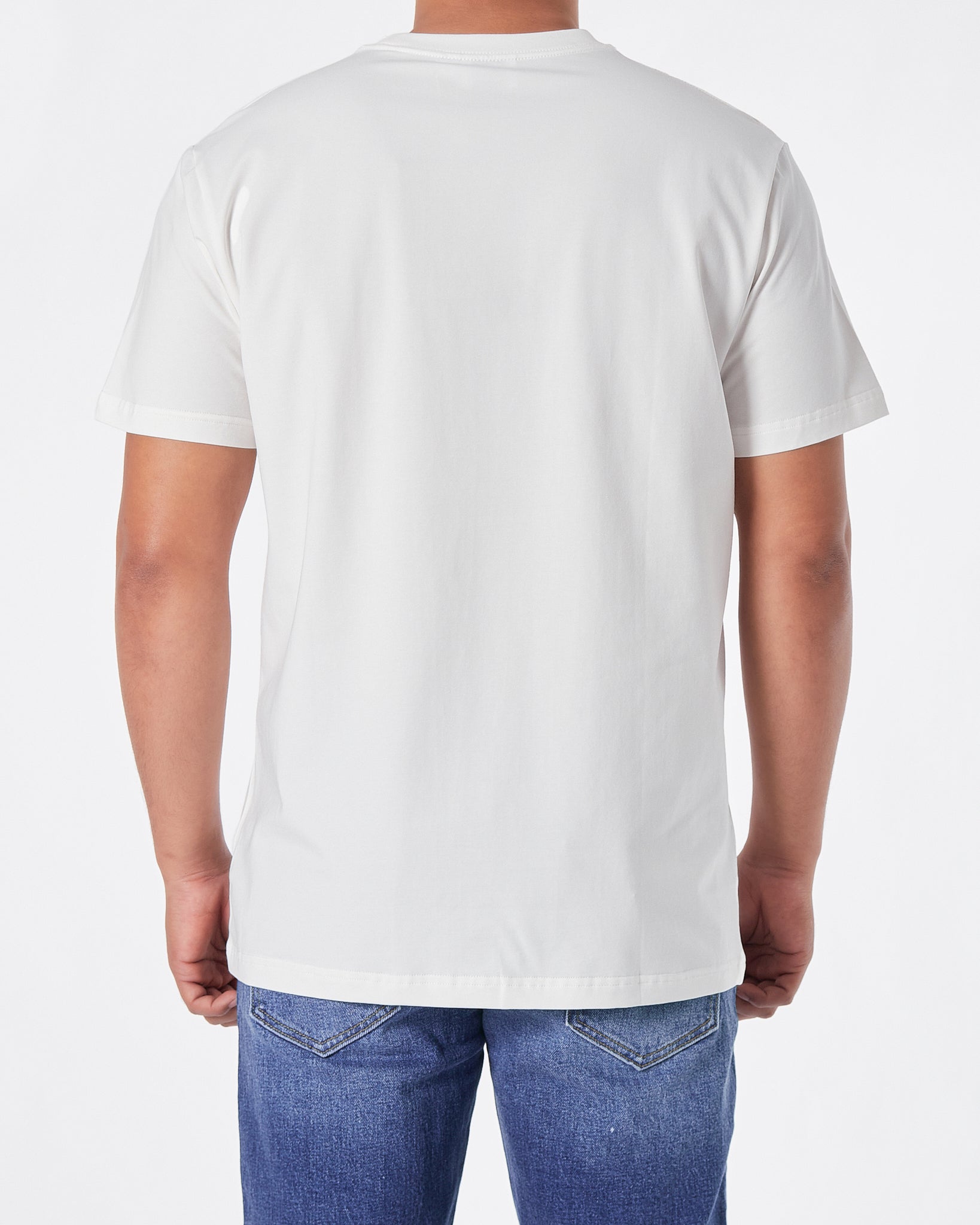 BUR Logo Printed Men White T-Shirt 16.90