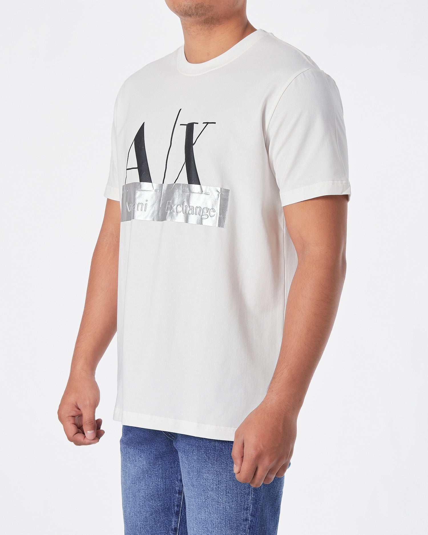 ARM AX Logo Printed Men White T-Shirt 16.90