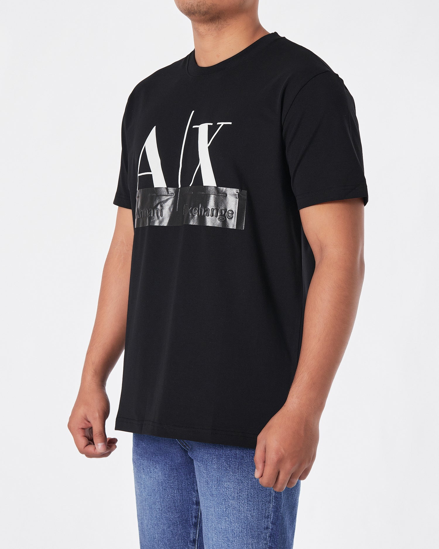 ARM AX Logo Printed Men Black T-Shirt 16.90
