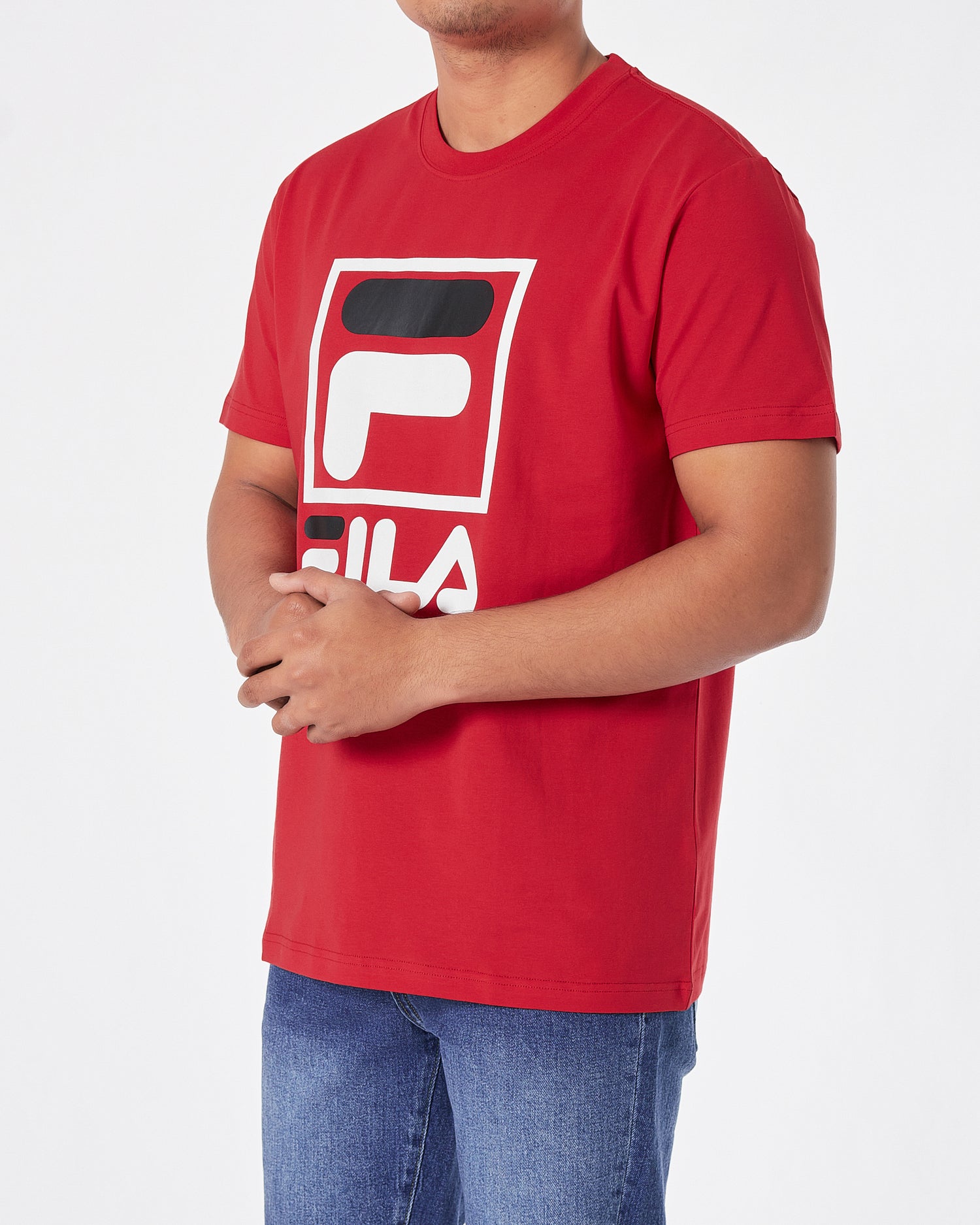 FIL Logo Printed Men Red T-Shirt 15.90