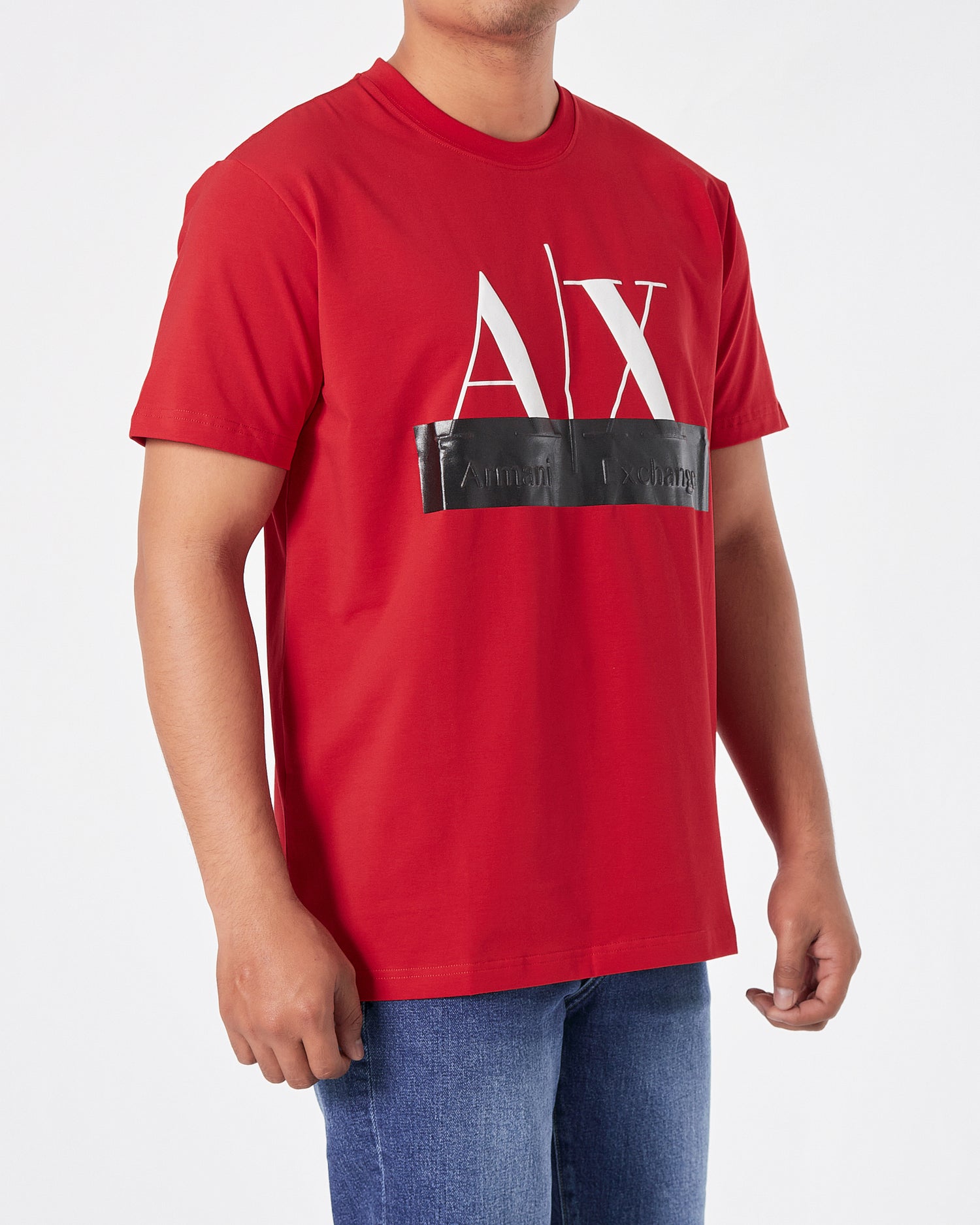 ARM AX Logo Printed Men Red T-Shirt 16.90