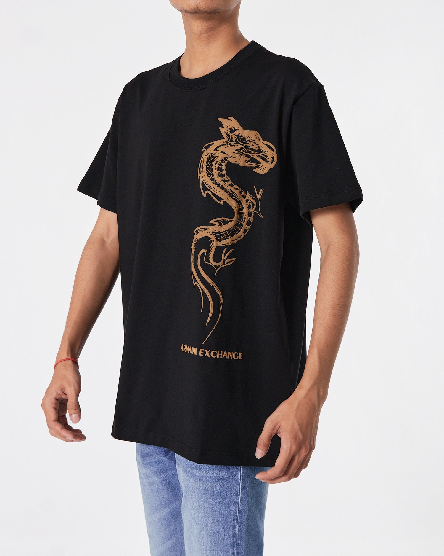ARM Dragon 3D Printed Men Black T-Shirt 17.90