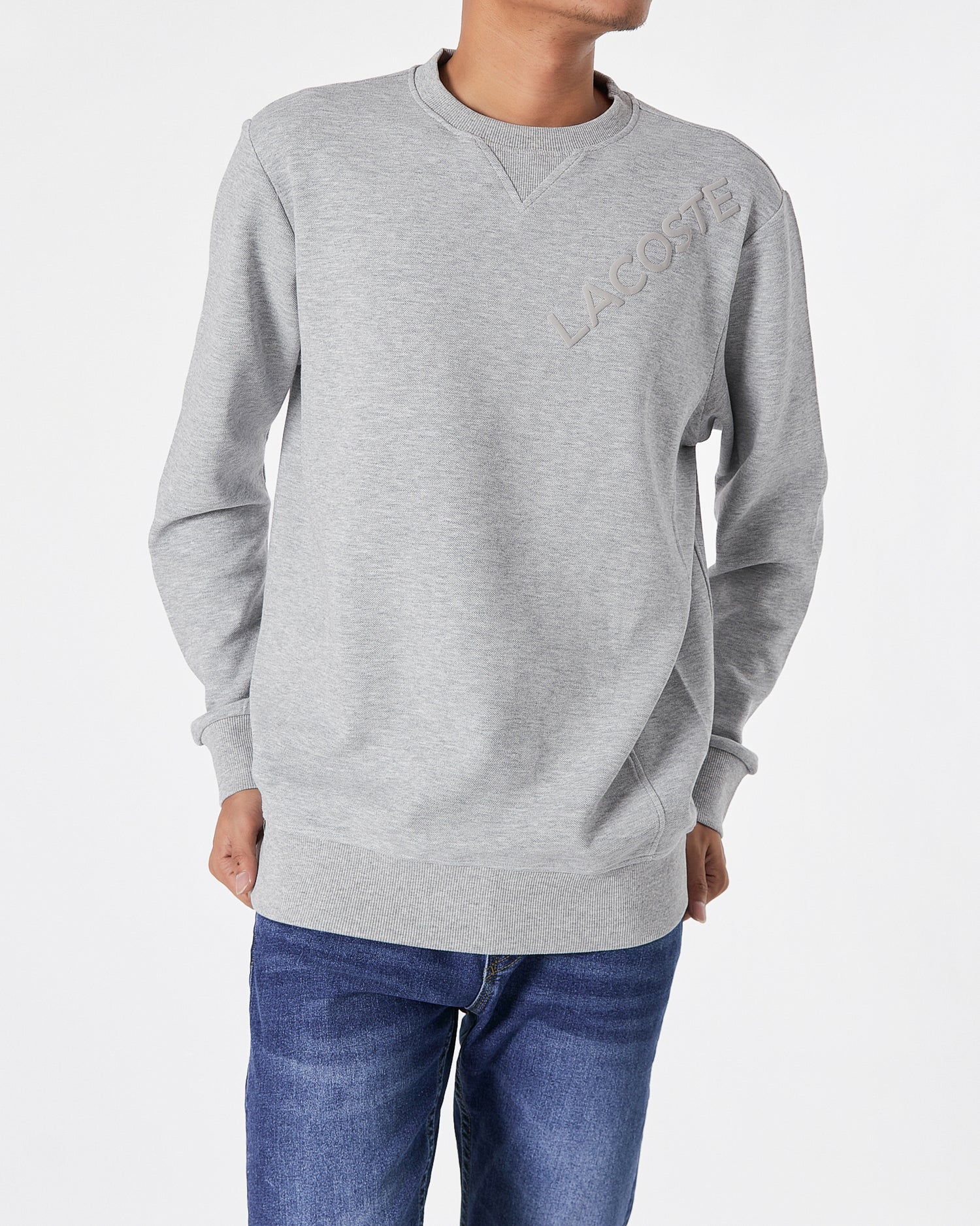 LAC Plain Color Men Grey Sweater 22.90