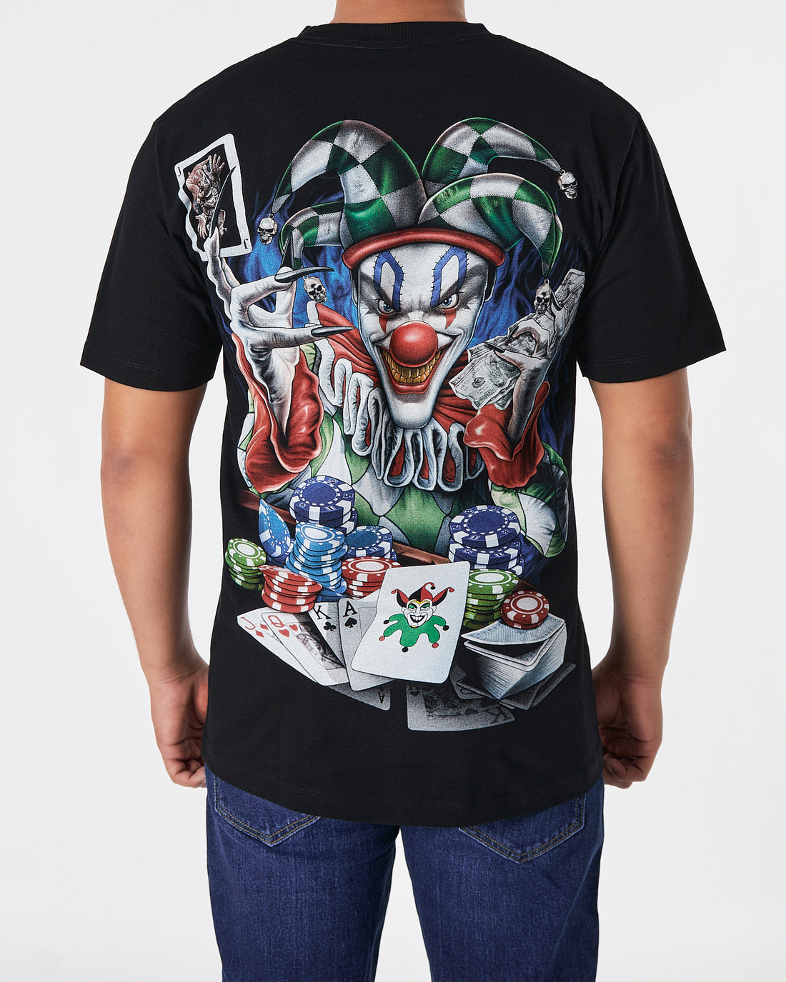 THA Clown Front & Back Printed Men Over Size T-Shirt 15.90