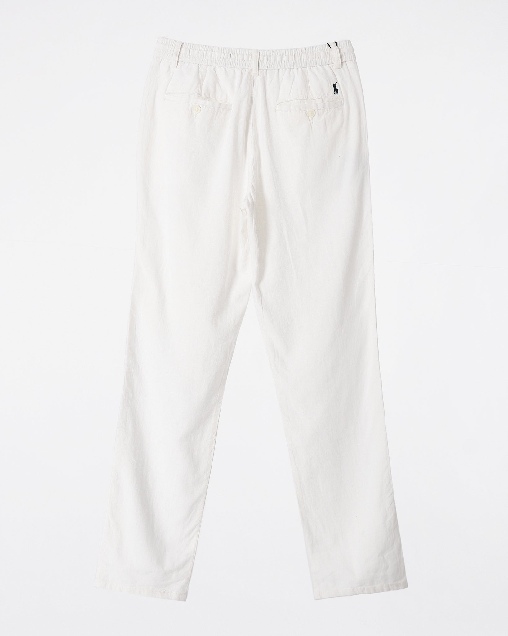 RL Cotton Regular Fit Men White Pants 24.90