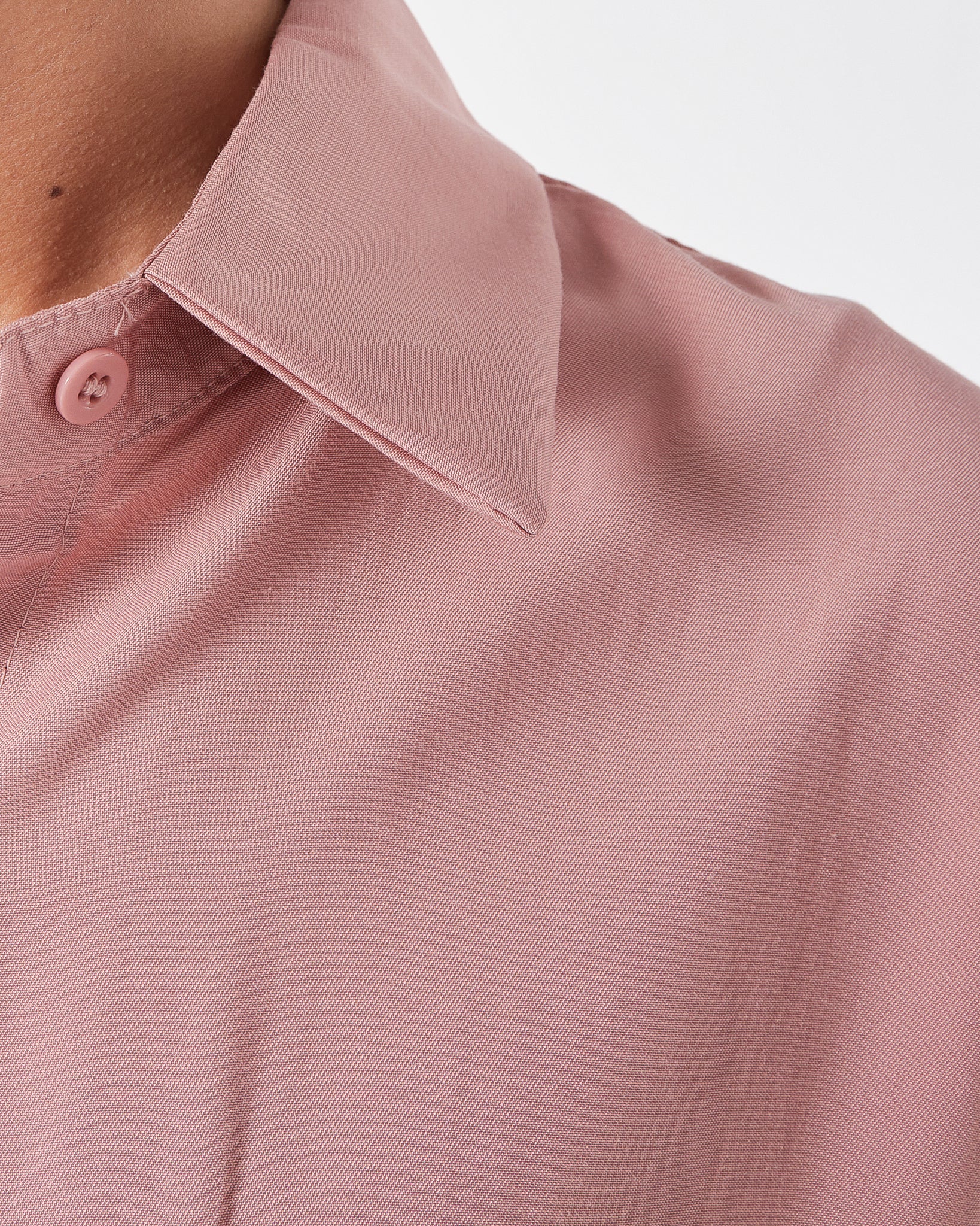 Lady Pink Satin Shirts Short Sleeve 17.90