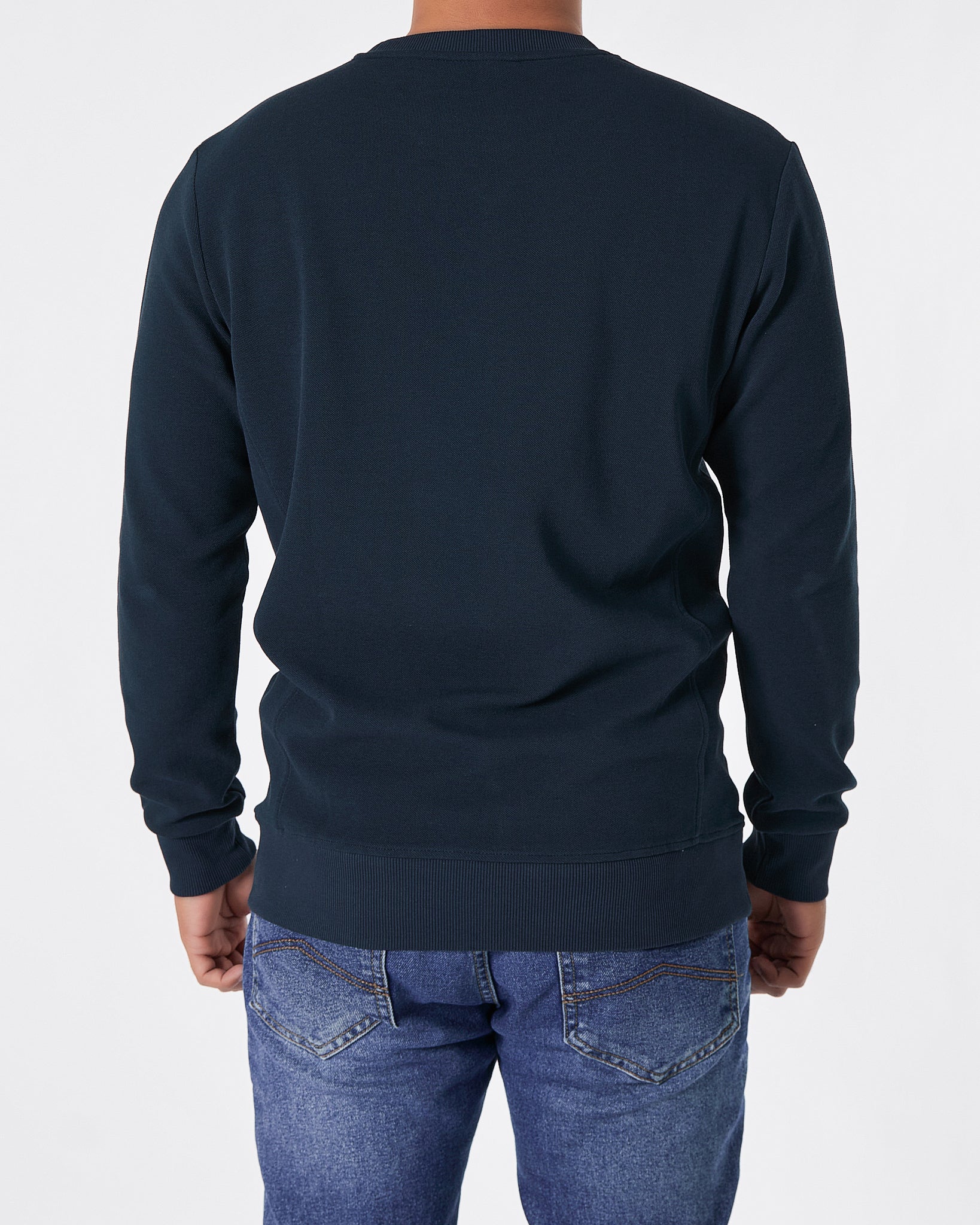 LAC Plain Color Men Blue Sweater 22.90