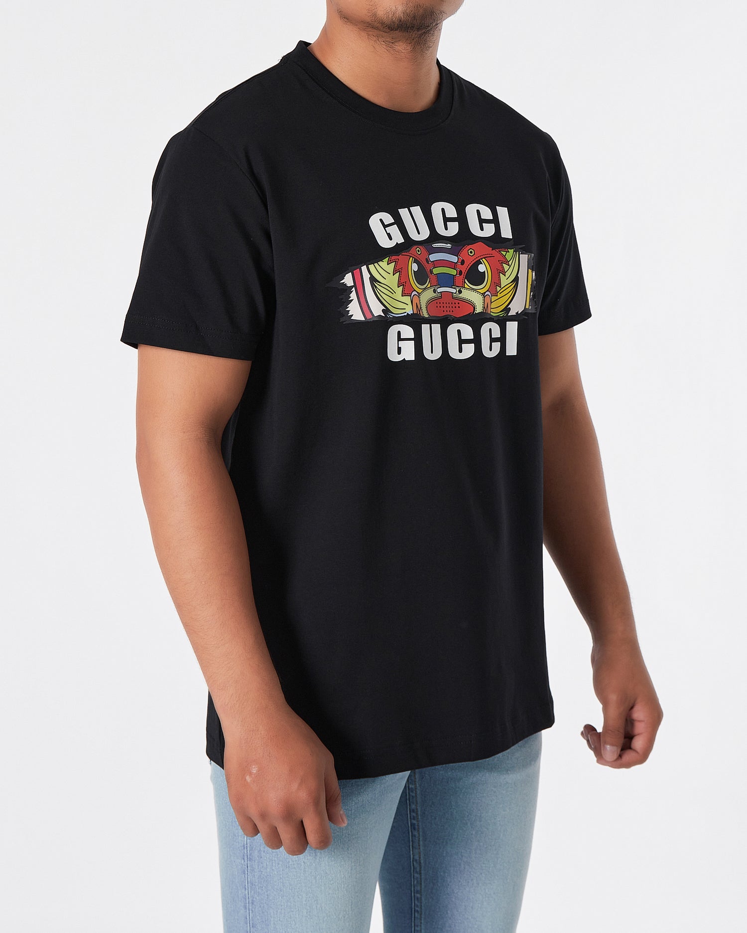 GUC Dragon Printed Men Black T-Shirt 16.90