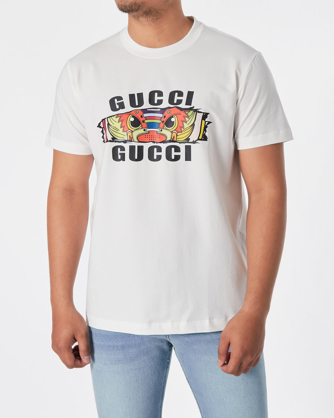 GUC Dragon Printed Men White T-Shirt 16.90
