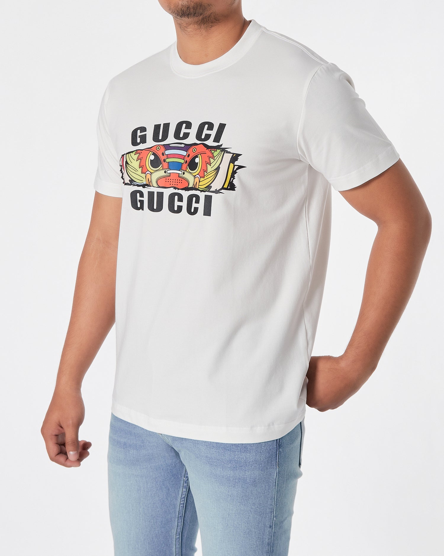 GUC Dragon Printed Men White T-Shirt 16.90