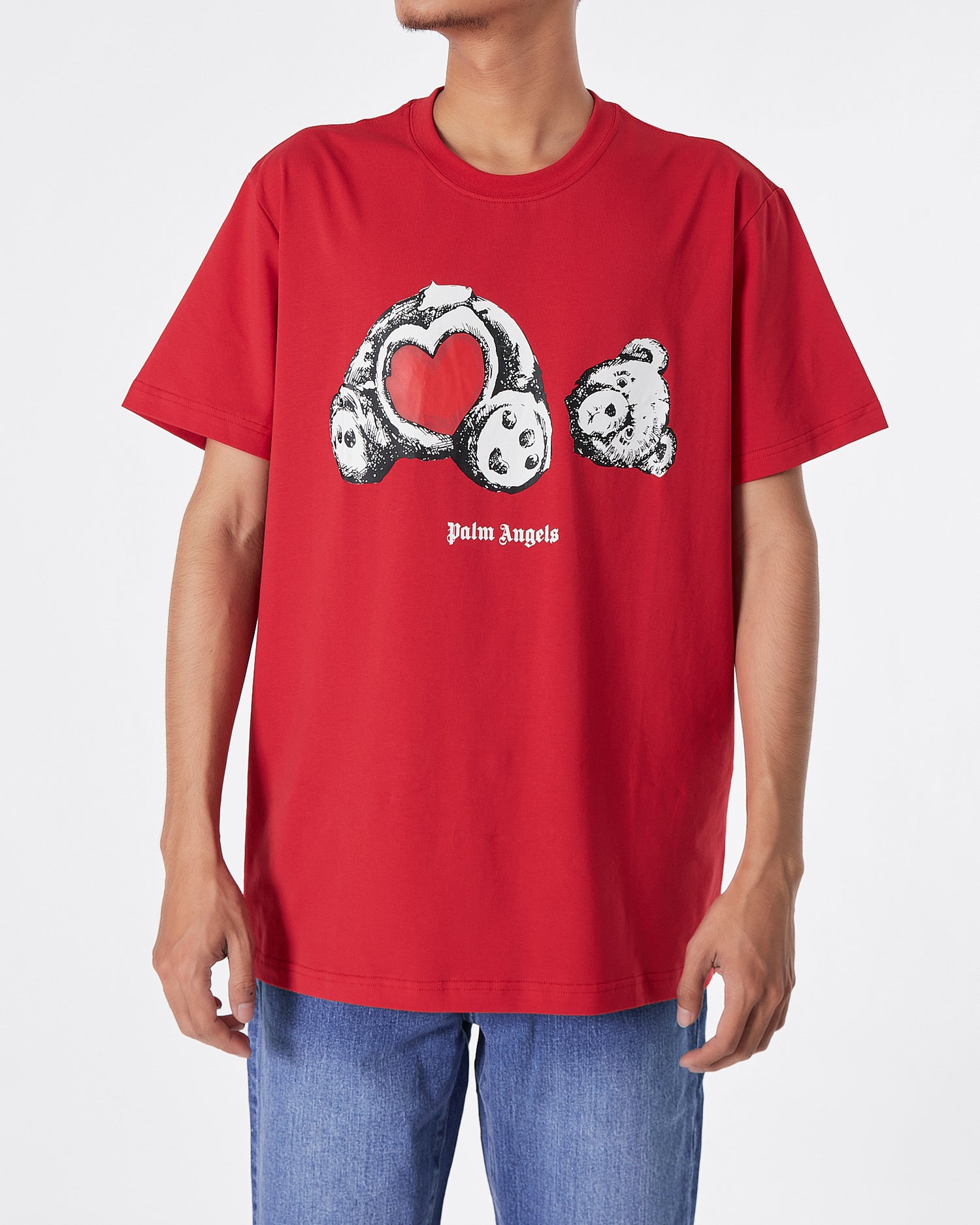 PA Teddy Bear Printed Men Red T-Shirt 15.90