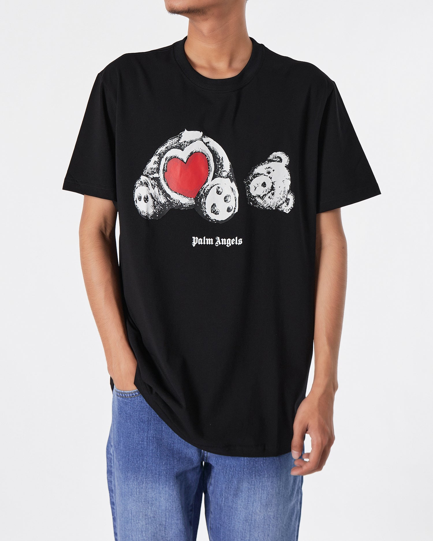 PA Teddy Bear Printed Men Black T-Shirt 15.90