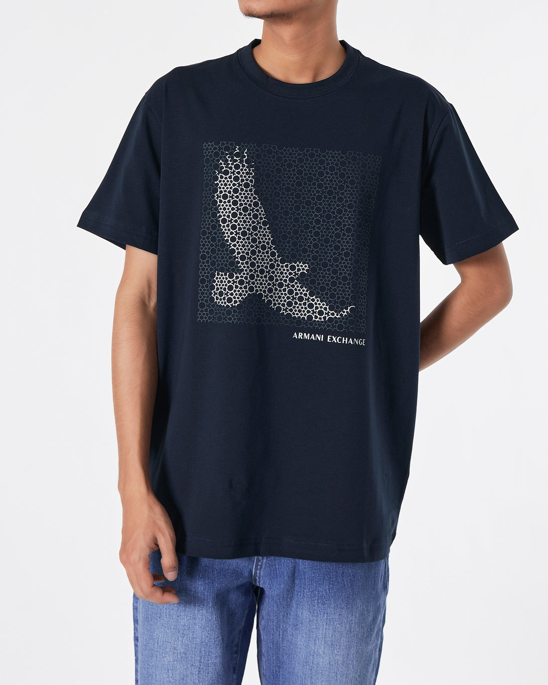 ARM Bird Printed Men Blue T-Shirt 17.90