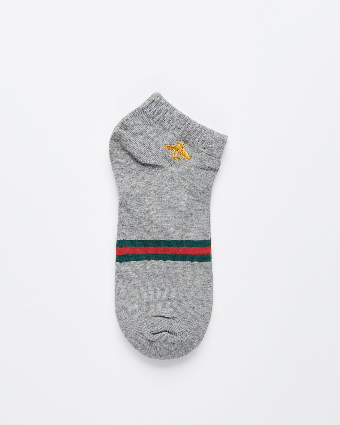 GUC Bee Embroidered Grey Low Cut 1 Pairs Socks 1.90