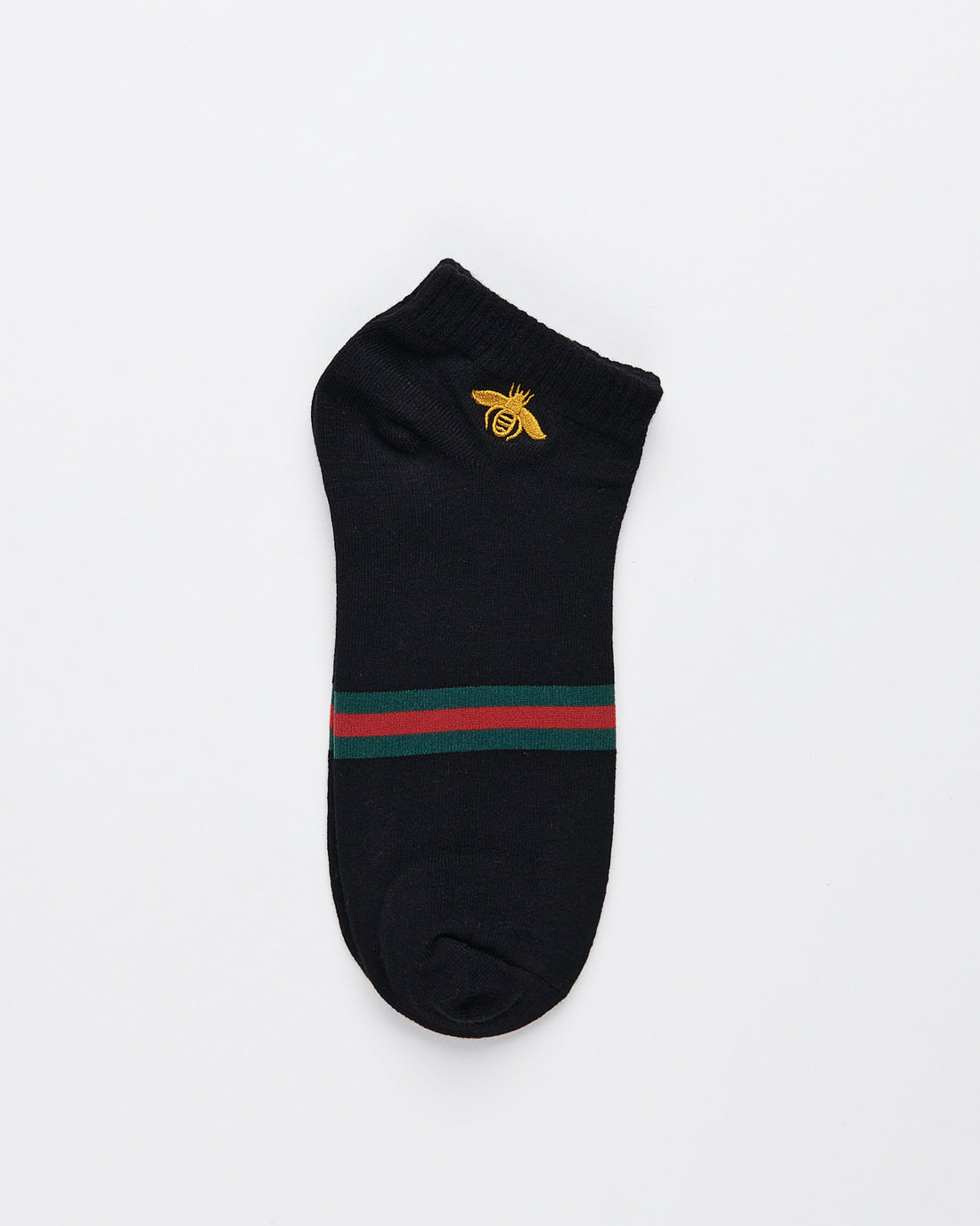 GUC Bee Embroidered Black Low Cut 1 Pairs Socks 1.90
