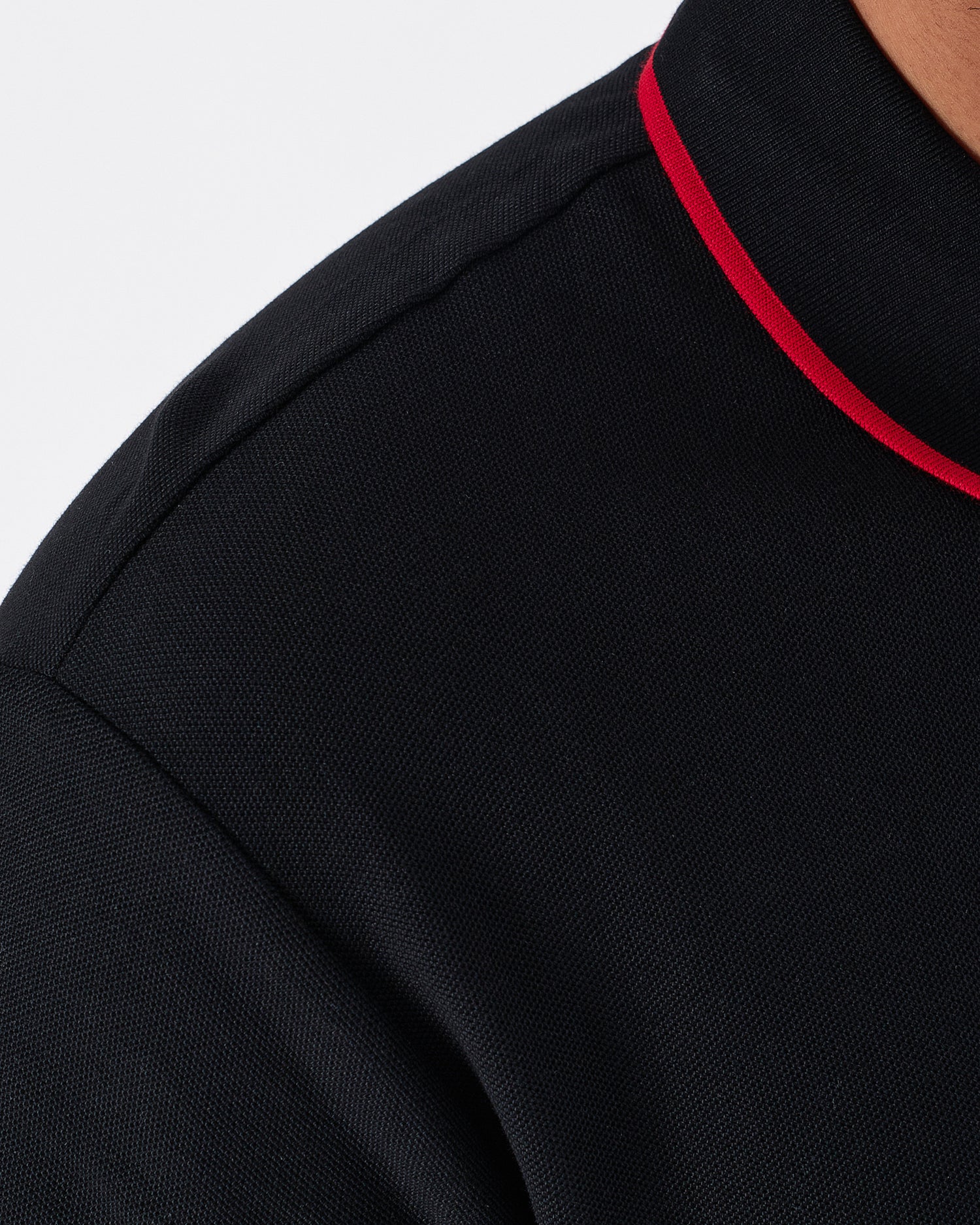 PRA Zip Collar Men Black Polo Shirt 62.90