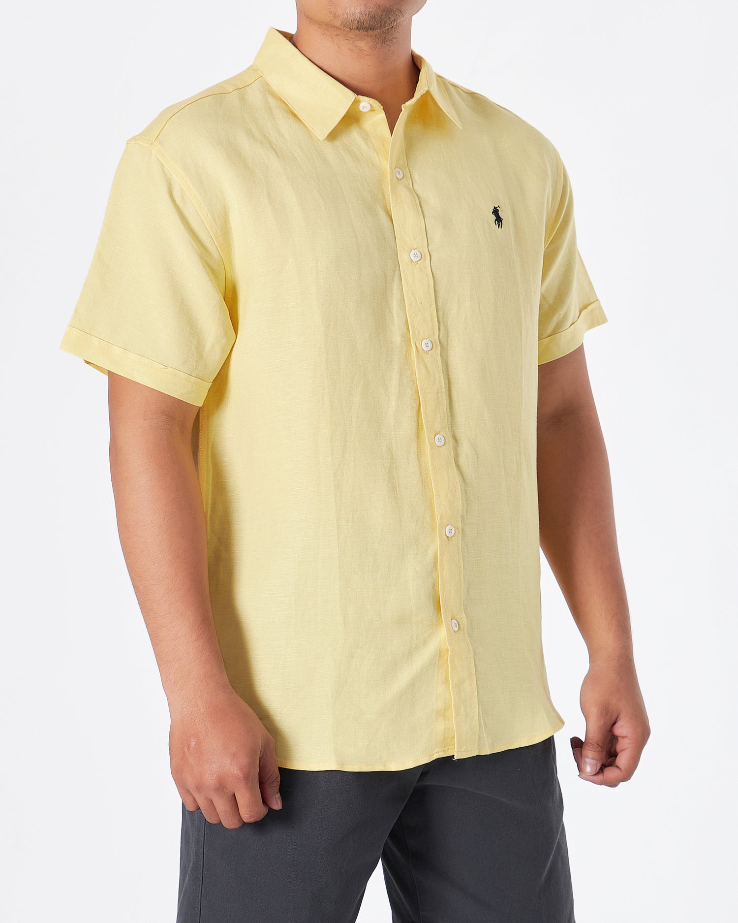 RL纯棉男式黄衬衫短袖28.90