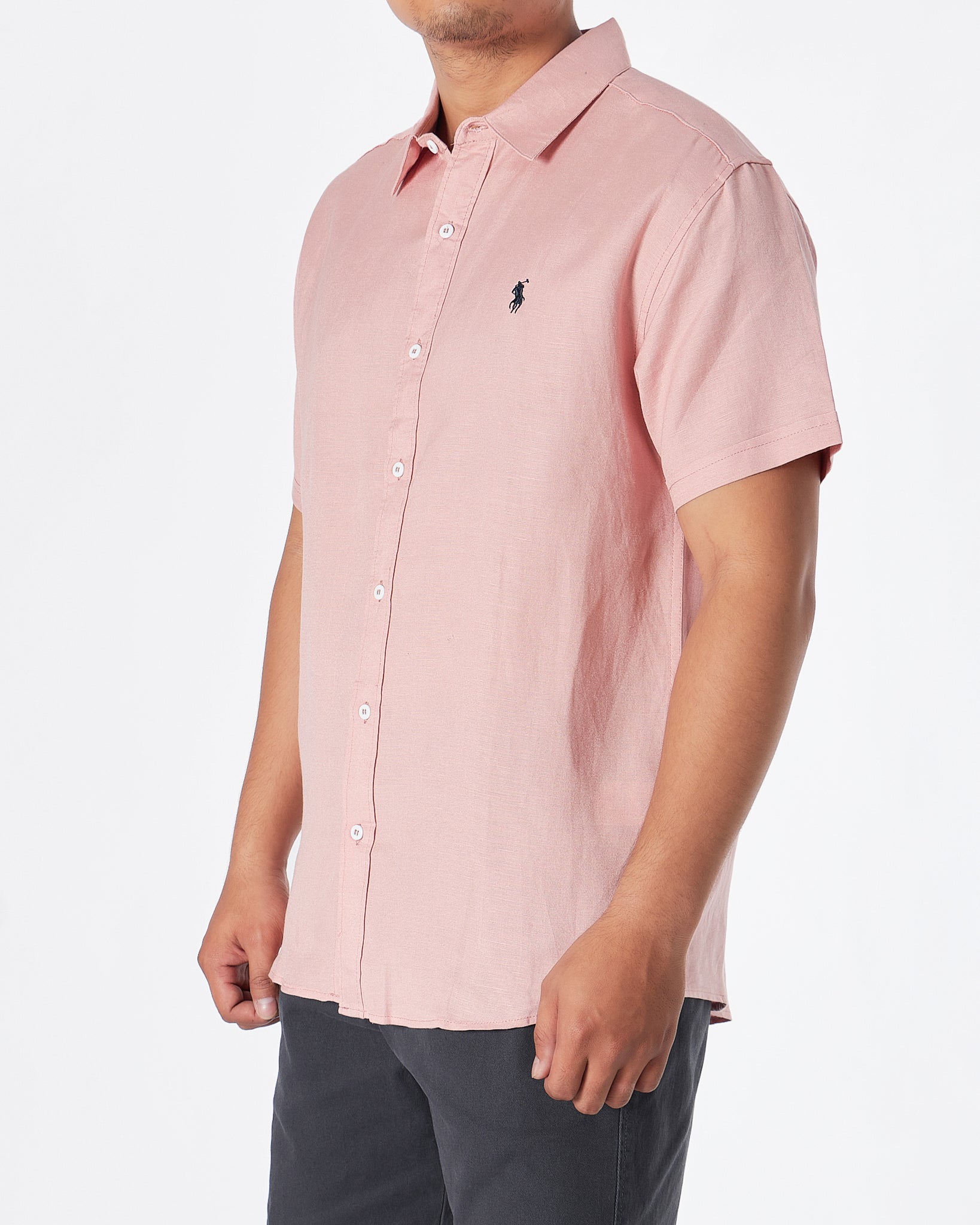RL 棉质男士粉色衬衫短袖 28.90