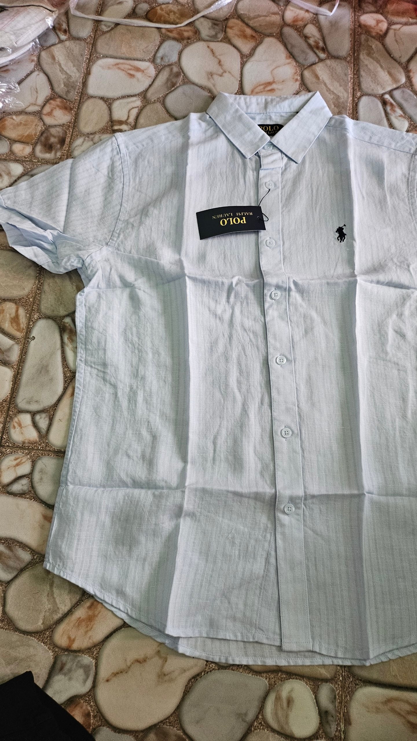 RL Men Striped Shirt Short Sleeve 19.90