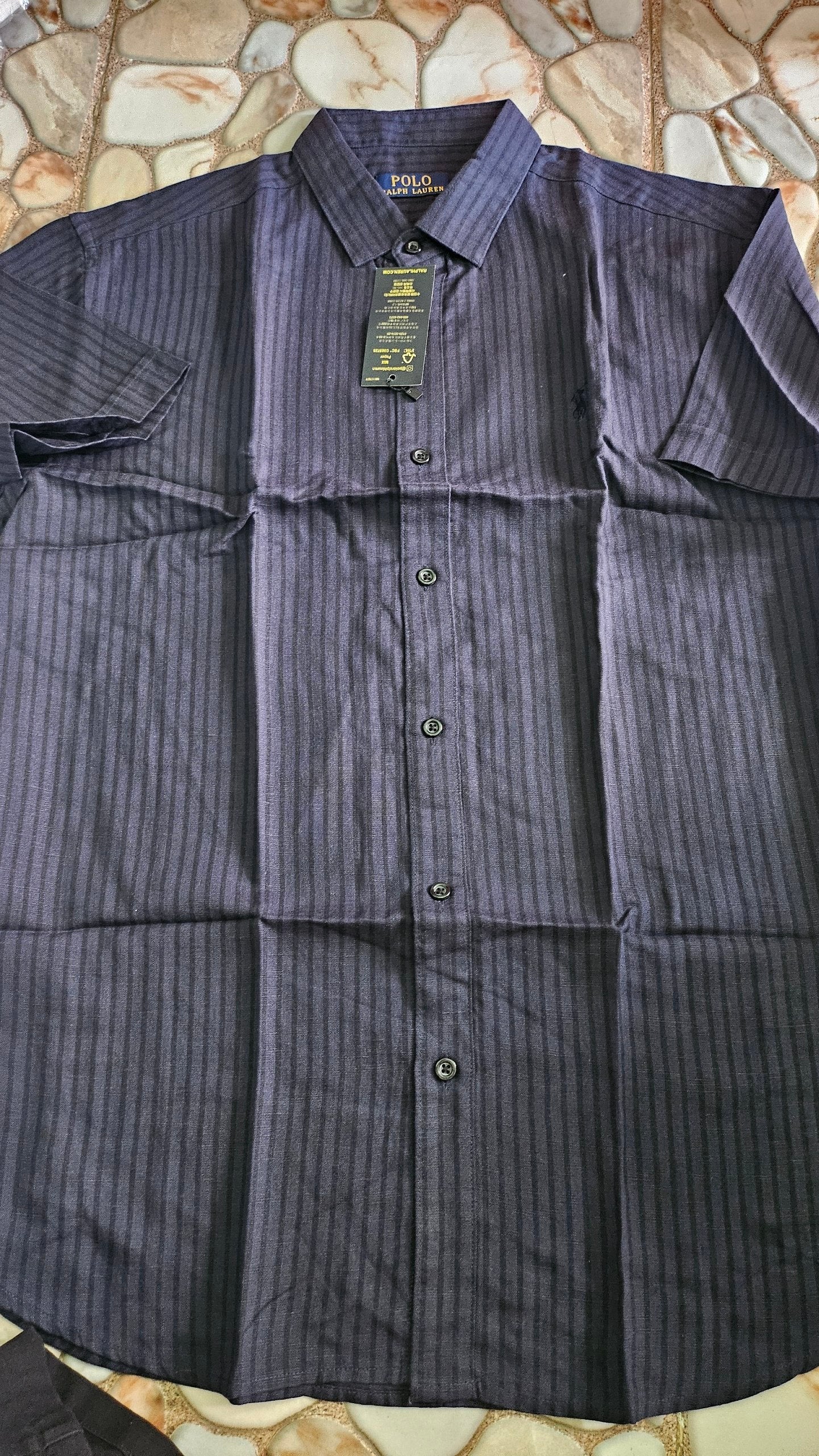 RL Men Striped Shirt Short Sleeve 19.90