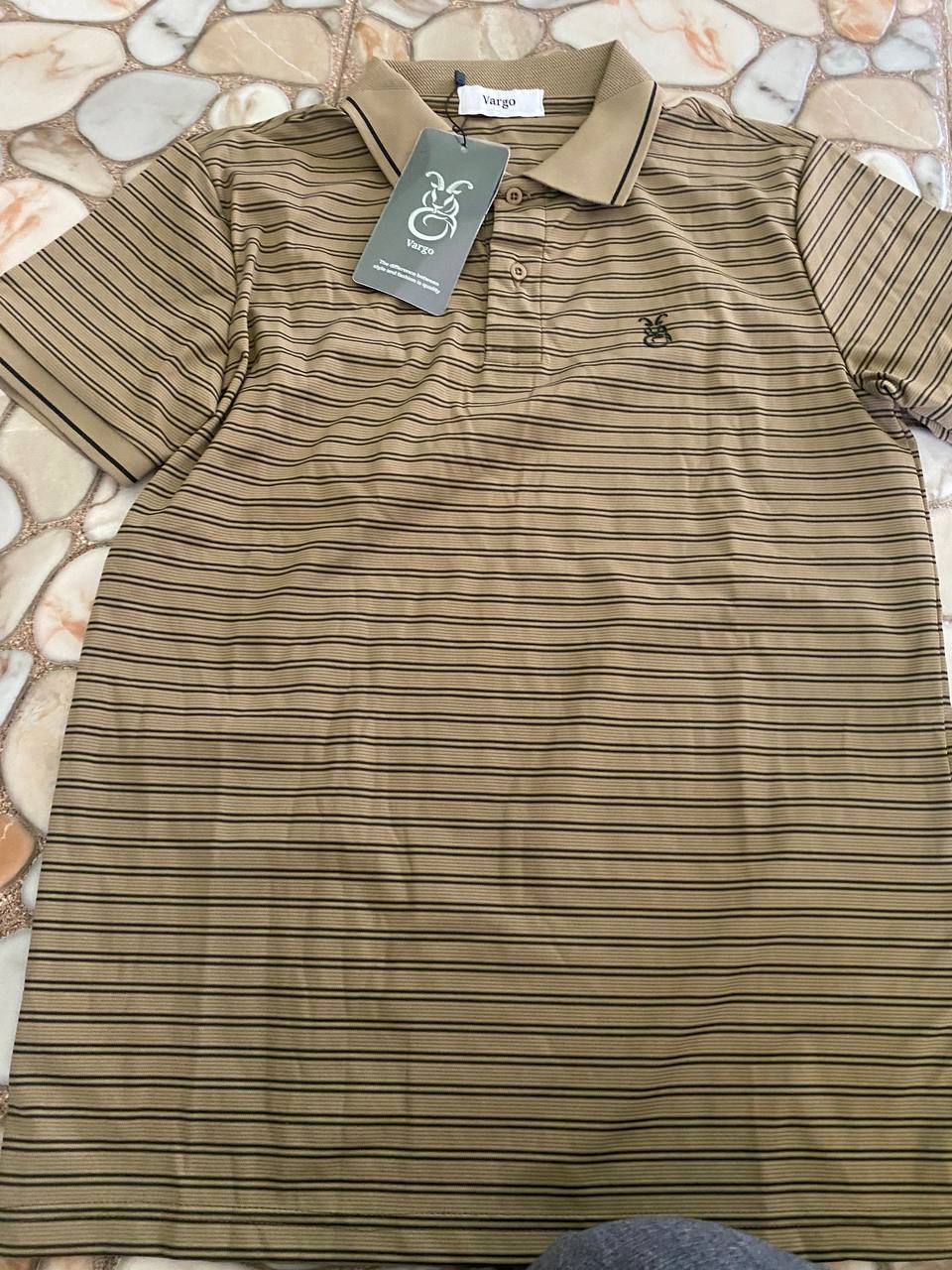VAR Striped Men Polo Shirt
