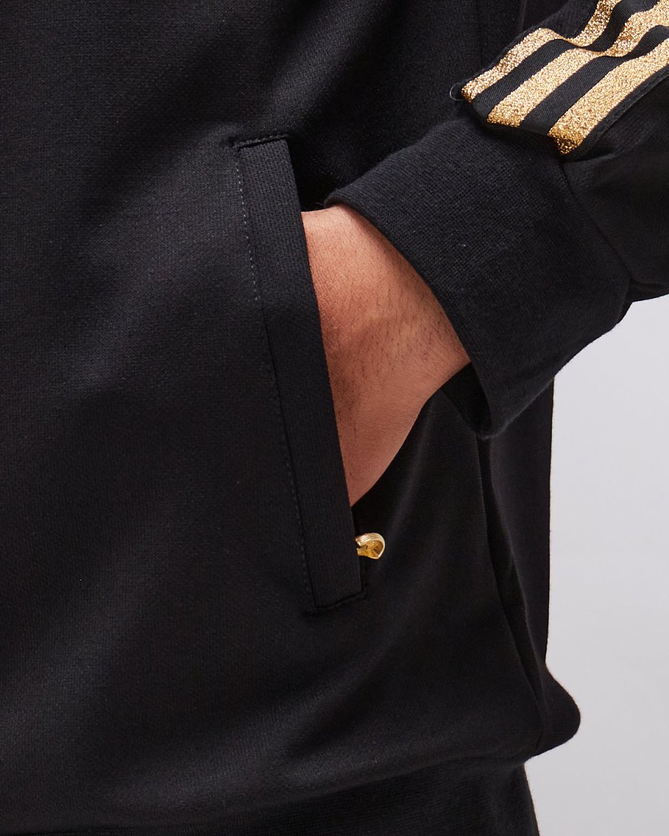 MOI OUTFIT-3 Stripes Gold Logo Embroidered Men Jacket 22.90