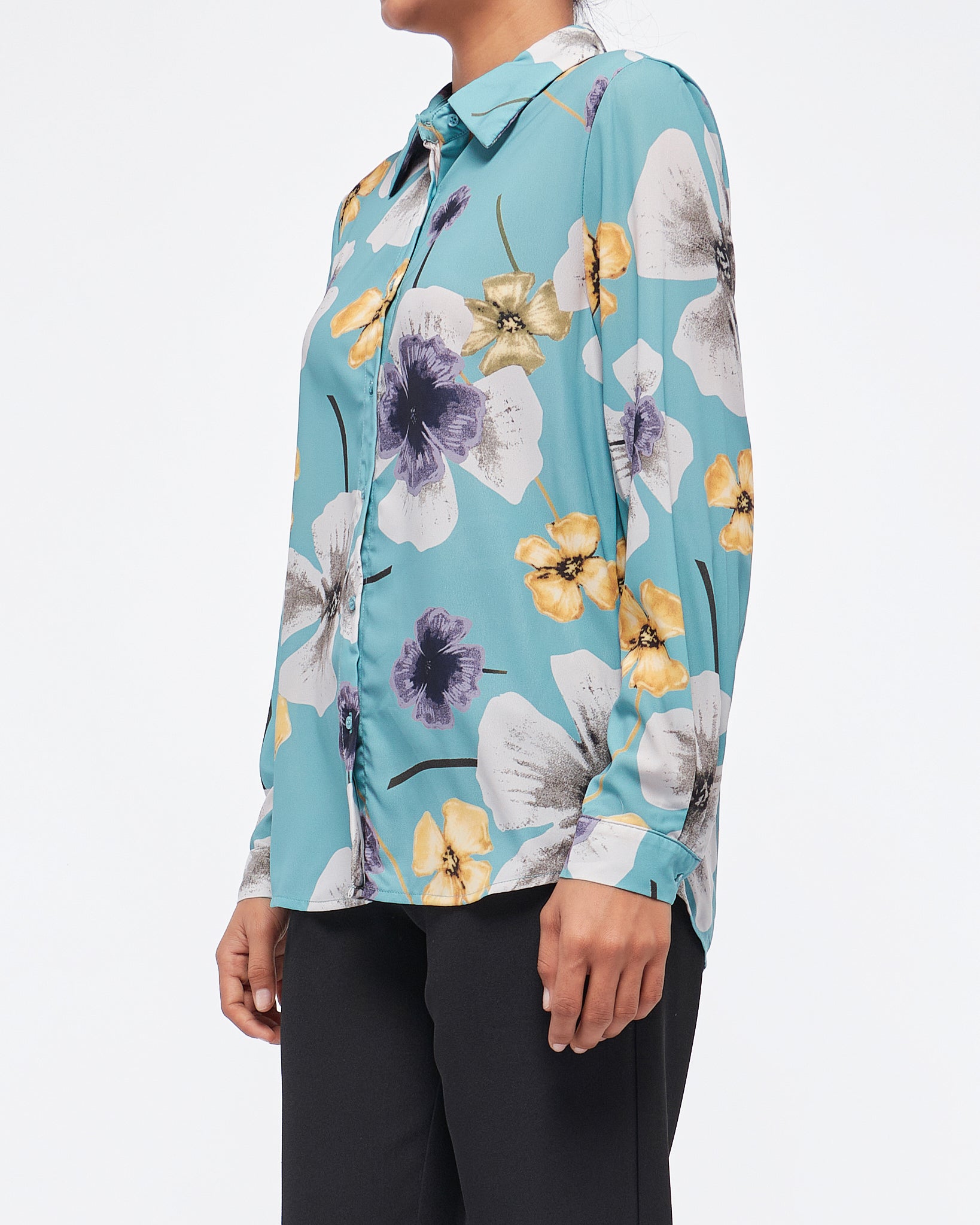 Floral Over Printed Lady Blouse 22.90