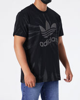 MOI OUTFIT-AD Tie Dye Men Black T-Shirt 15.90