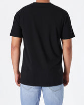 MOI OUTFIT-ADI Graphic Printed Men Black T-Shirt 15.90