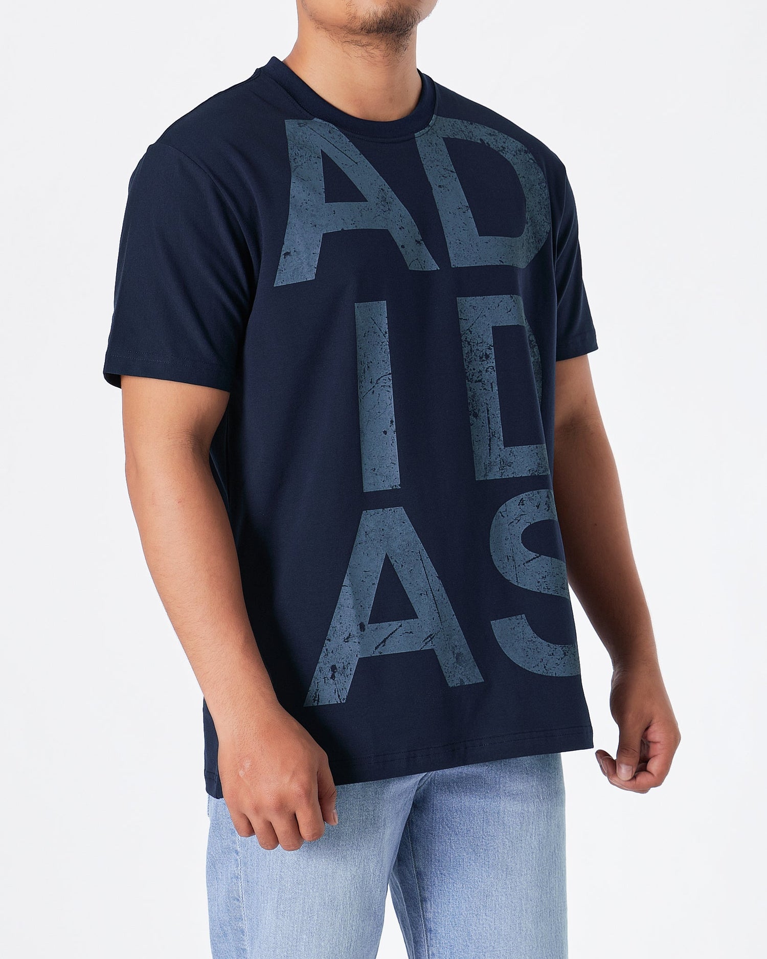 MOI OUTFIT-ADI Graphic Printed Men Blue T-Shirt 15.90