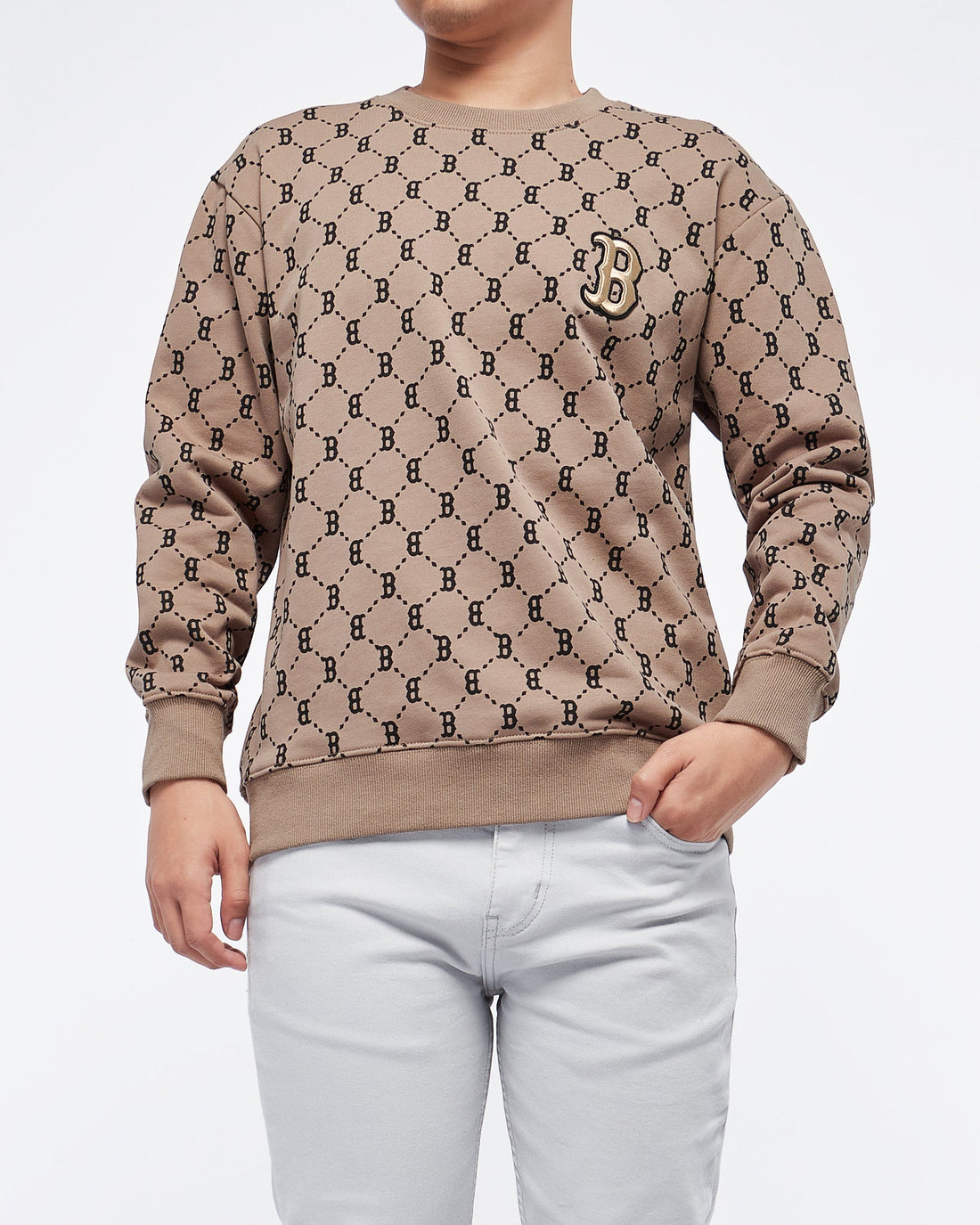 MOI OUTFIT-B Over Printed Men Sweater 30.90