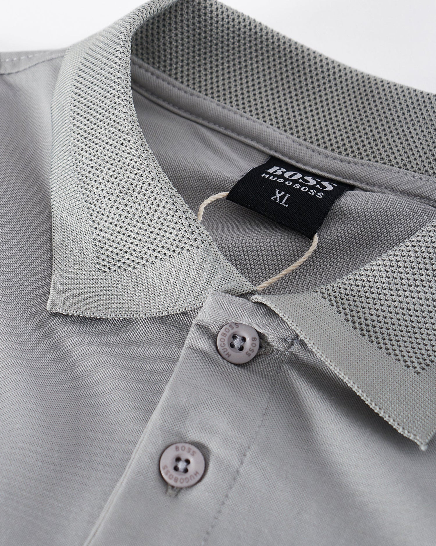 MOI OUTFIT-Boss Men Grey Polo Shirt 22.90