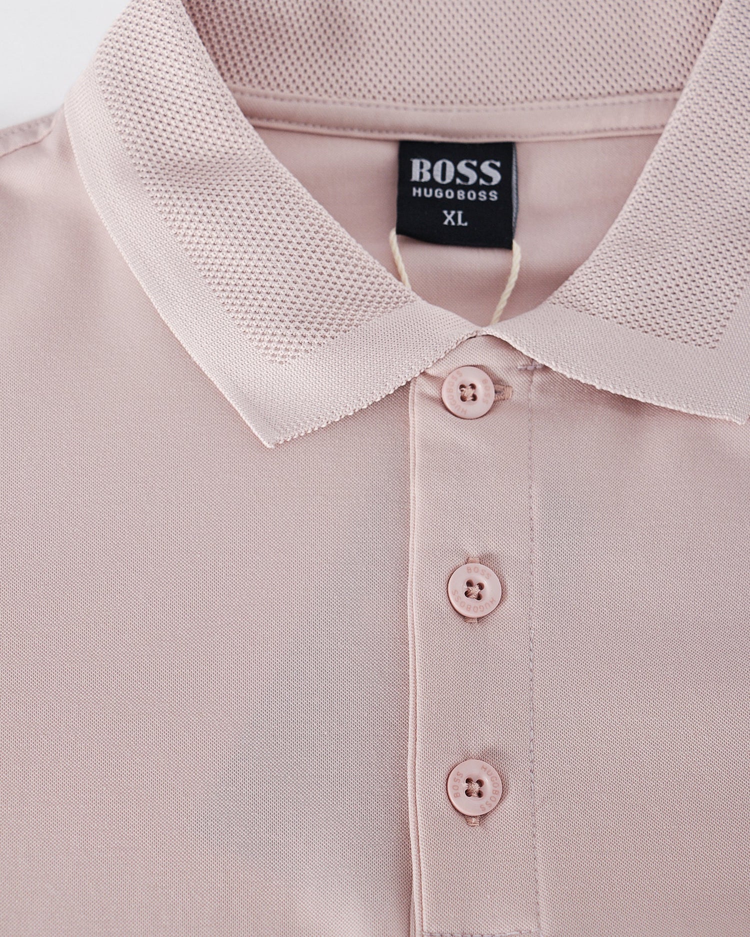 MOI OUTFIT-Boss Men Pink Polo Shirt 22.90