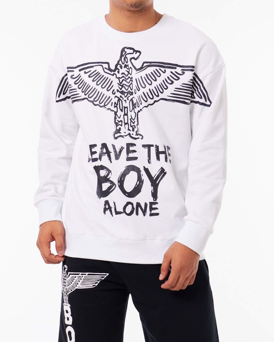 MOI OUTFIT-Both Side Logo Printed Men Sweater 28.90