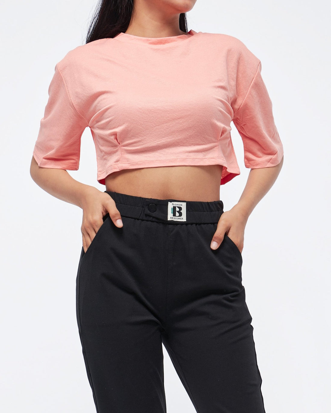 MOI OUTFIT-Candy Color Lady Crop Top 11.90