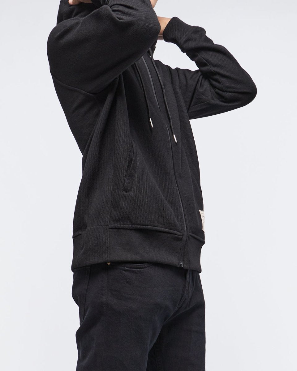MOI OUTFIT-Casual Plain Color Men Hoodie Zip 25.90