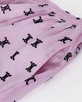 MOI OUTFIT-CC Monogram Lady Pink Set Shirt + Short 2pcs 79.90
