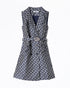 MOI OUTFIT-CD Monogram Lady Blue Dress 89.90