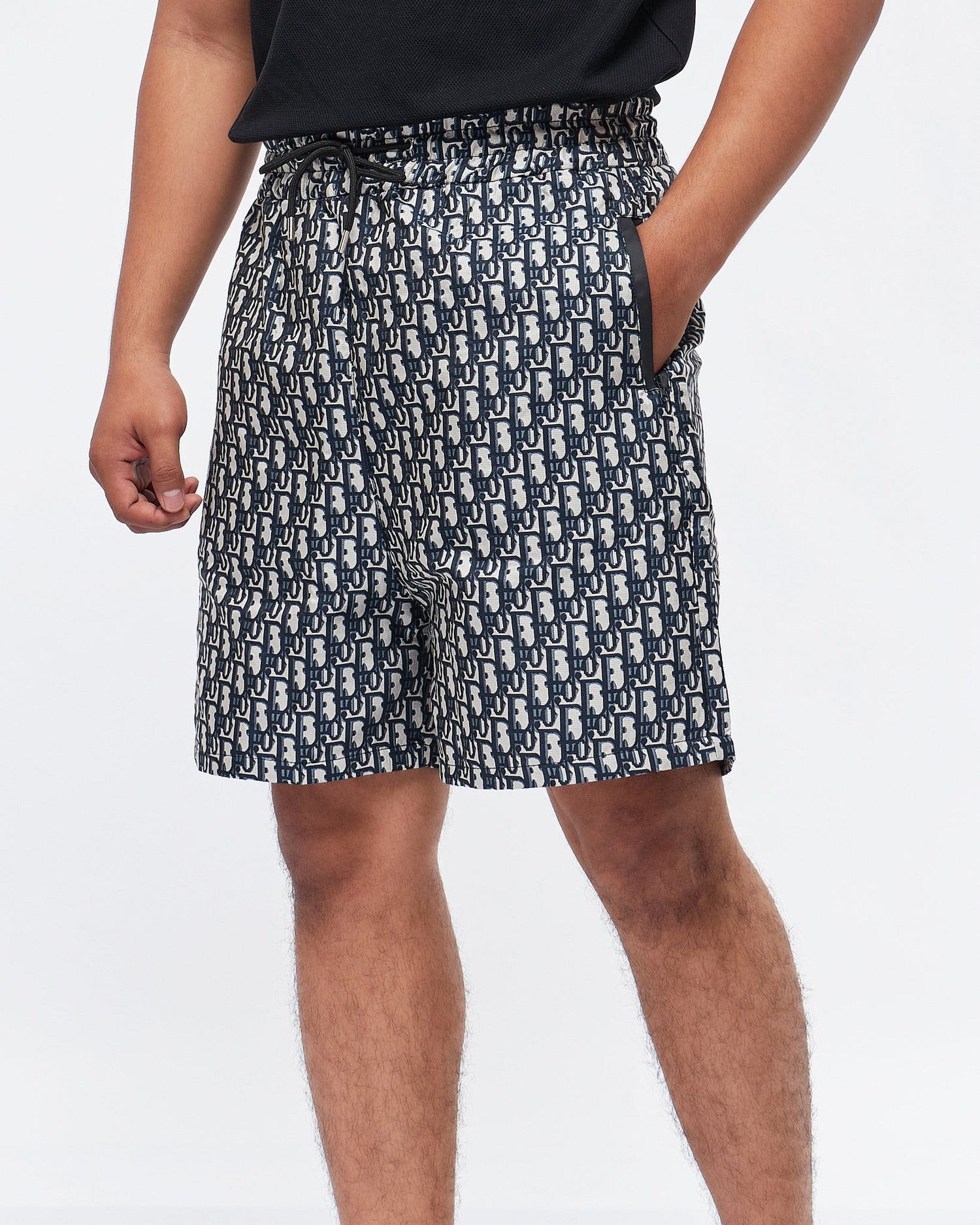 MOI OUTFIT-CD Monogrsm Over Printed Men Shorts 22.90