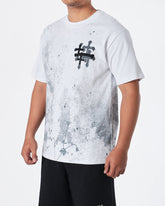 MOI OUTFIT-CH Cross Back Men White T-Shirt 25.90
